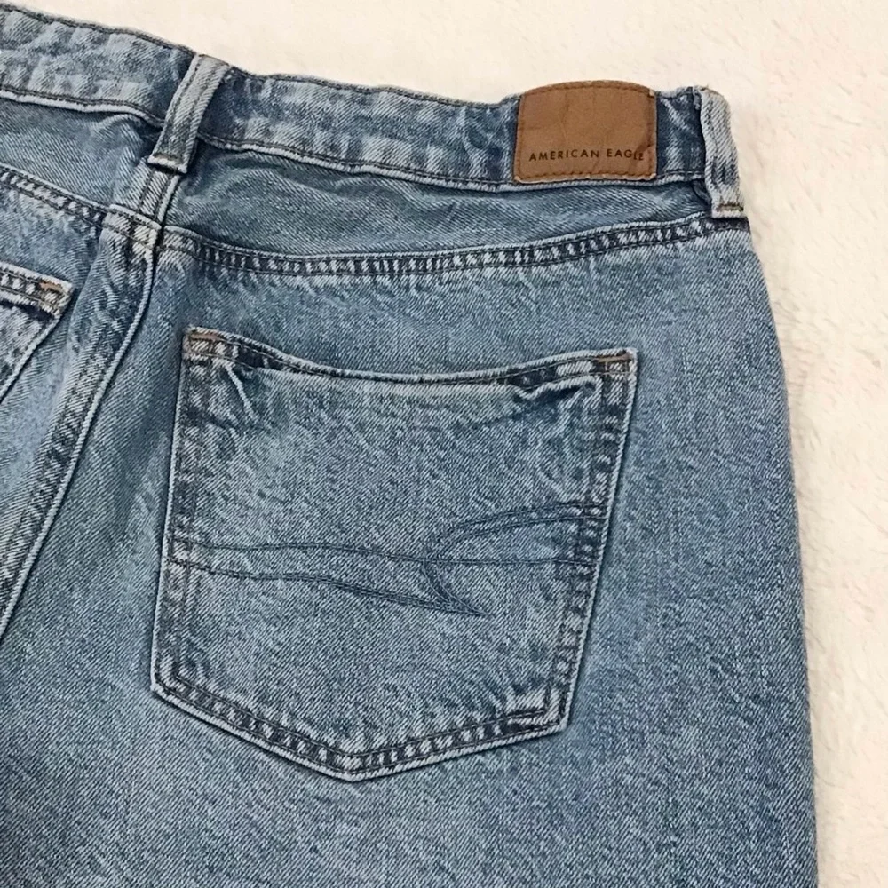 American Eagle 4 Baggy Mom Denim Shorts High Rise Women’s Distressed 2022